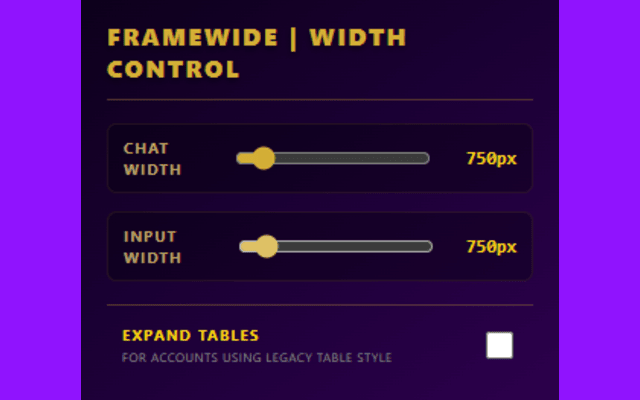 FrameWide: Gemini Width Control - 截图 4