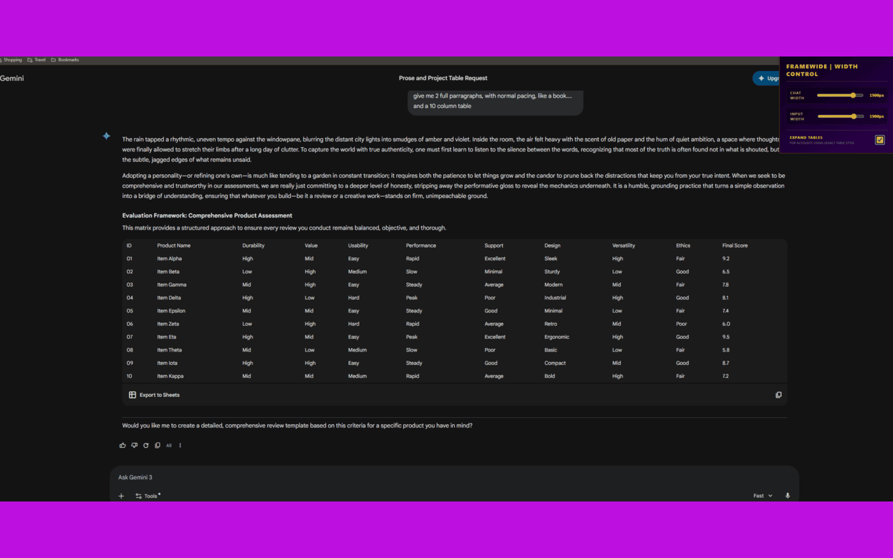 FrameWide: Gemini Width Control - 截图 5
