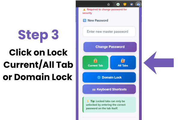 Locksy - Tab Locker & Password Protection - 截图 3