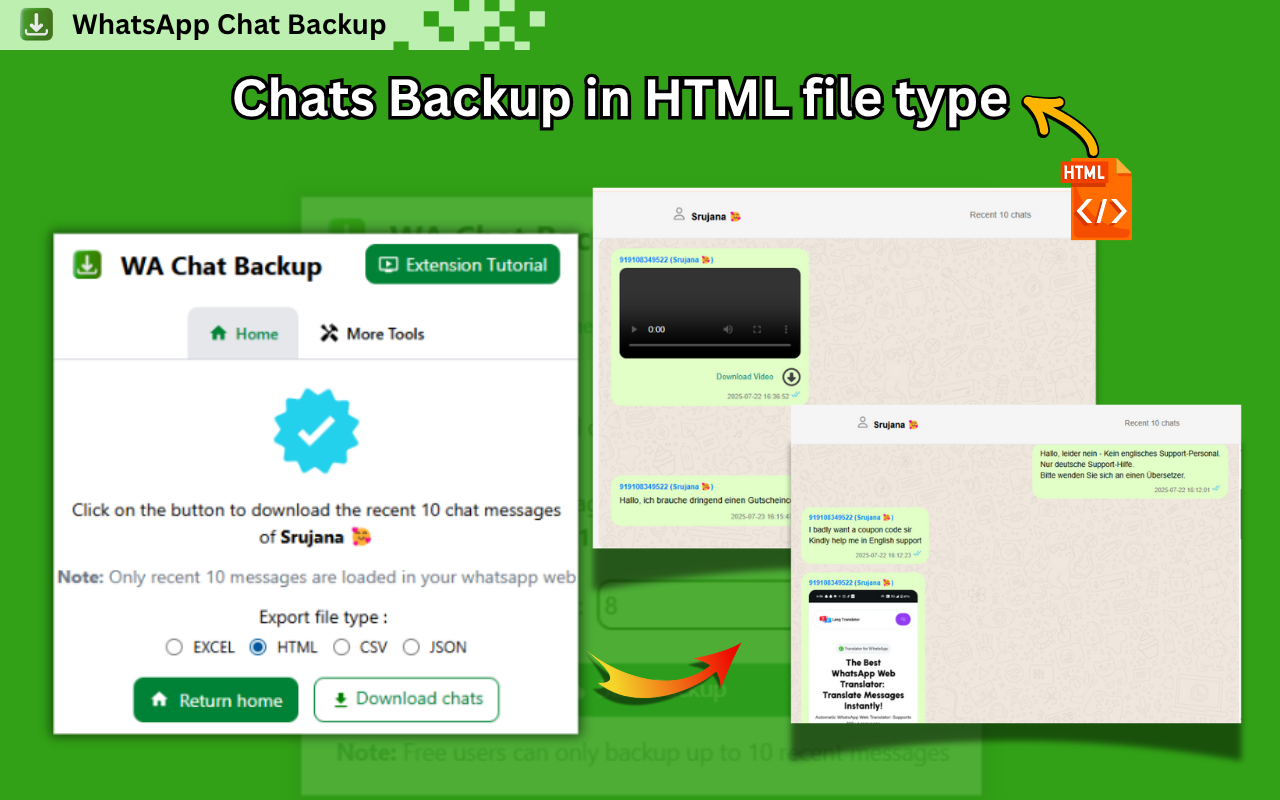 WA Chat Backup chrome谷歌浏览器插件_扩展第1张截图