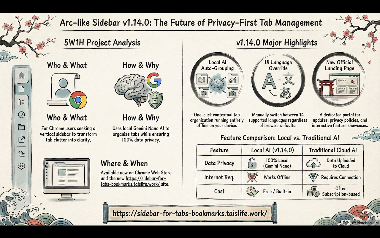 标签页/书签侧边栏 chrome谷歌浏览器插件_扩展第1张截图