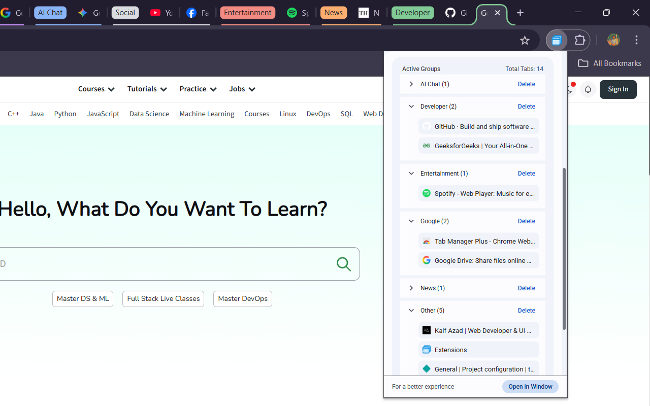Tab Manager Plus chrome谷歌浏览器插件_扩展第2张截图