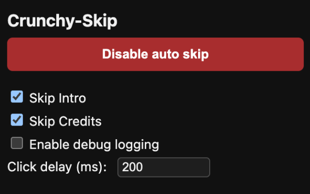 Crunchy-Skip chrome谷歌浏览器插件_扩展第2张截图