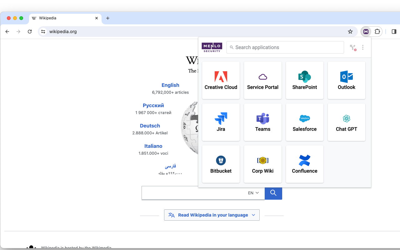 Menlo Security chrome谷歌浏览器插件_扩展第1张截图