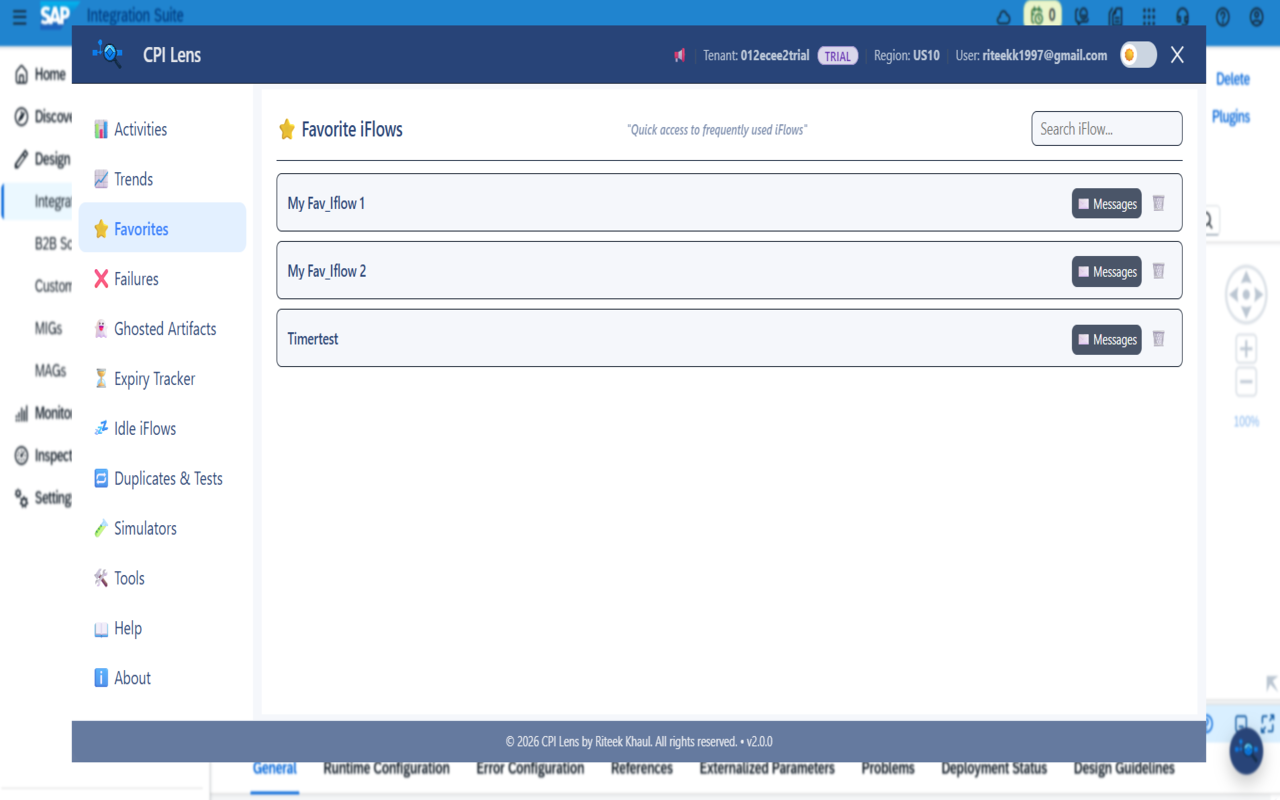 CPI Lens: SAP Integration Suite Inspector chrome谷歌浏览器插件_扩展第4张截图
