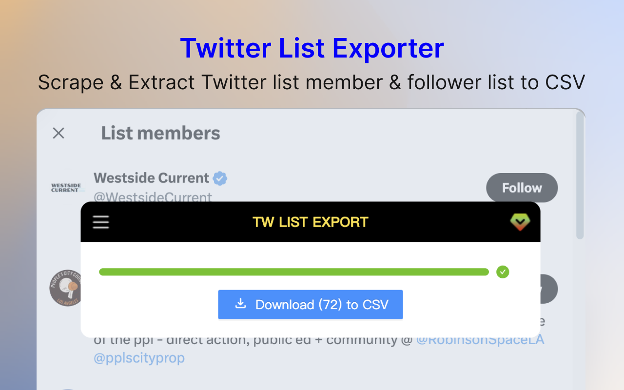 TwList - X/Twitter List Scraper - 截图 2