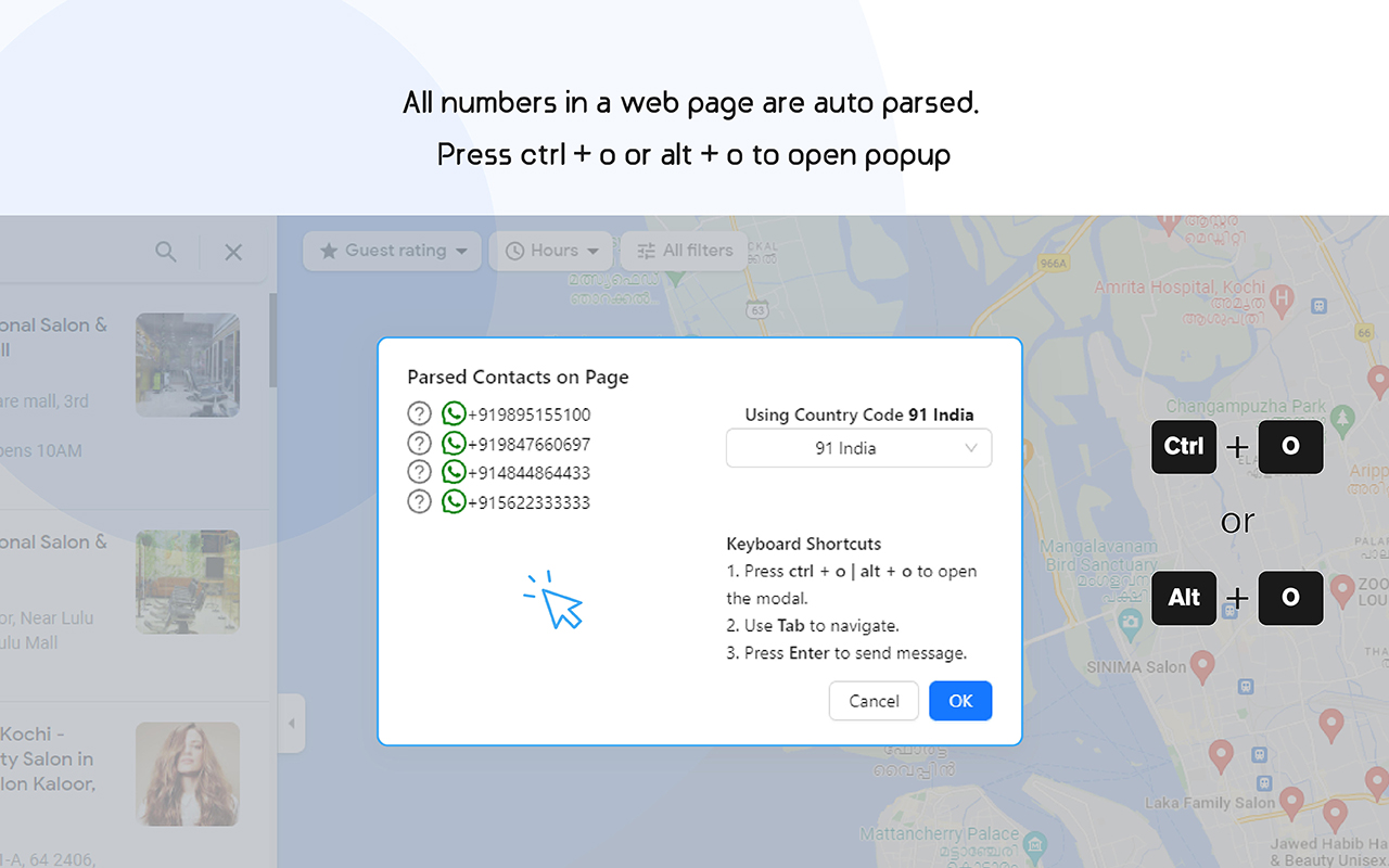 WhatsApp - Send Message without saving contact - 截图 5