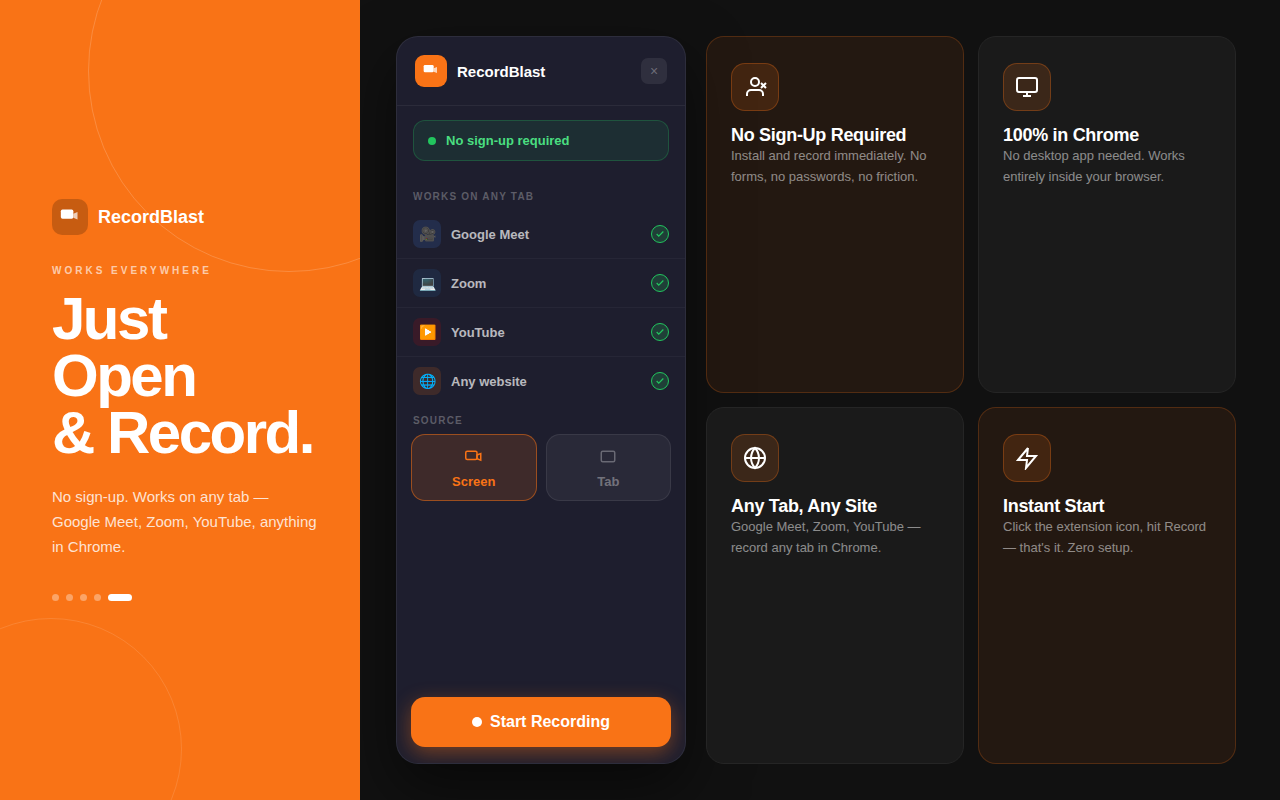 RecordBlast — 强大的屏幕录制工具 - 截图 2