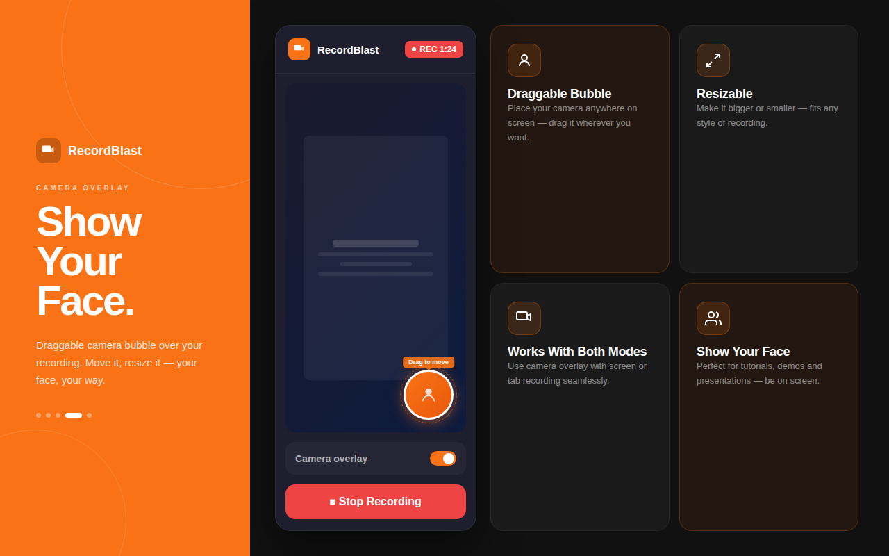 RecordBlast — 强大的屏幕录制工具 - 截图 4