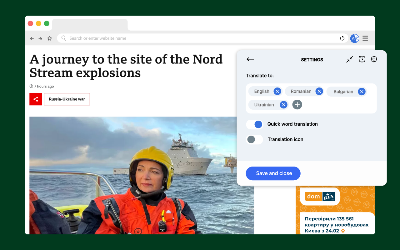 Quick Translate: Reading & writing translator - 截图 3