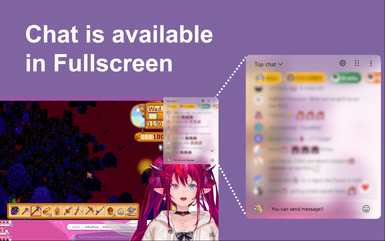 YouTube 直播聊天全屏 - 截图 2