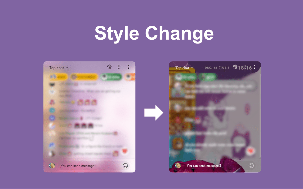 YouTube 直播聊天全屏 - 截图 3