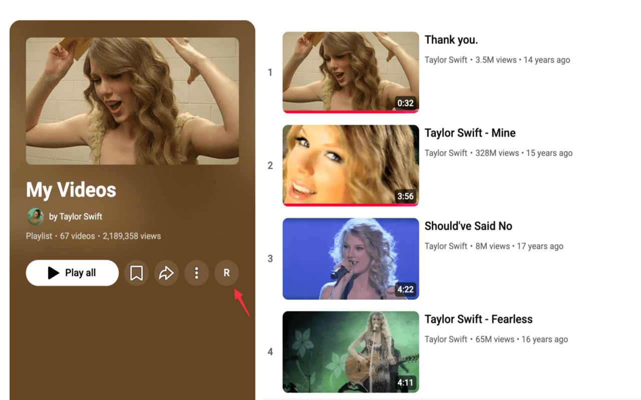 Youtube Playlist Reverser - 截图 2