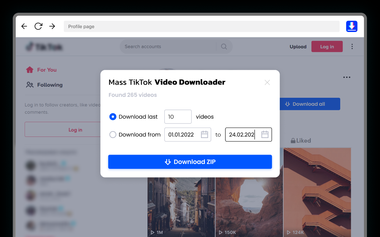 TikTok 视频批量下载器 - 截图 4