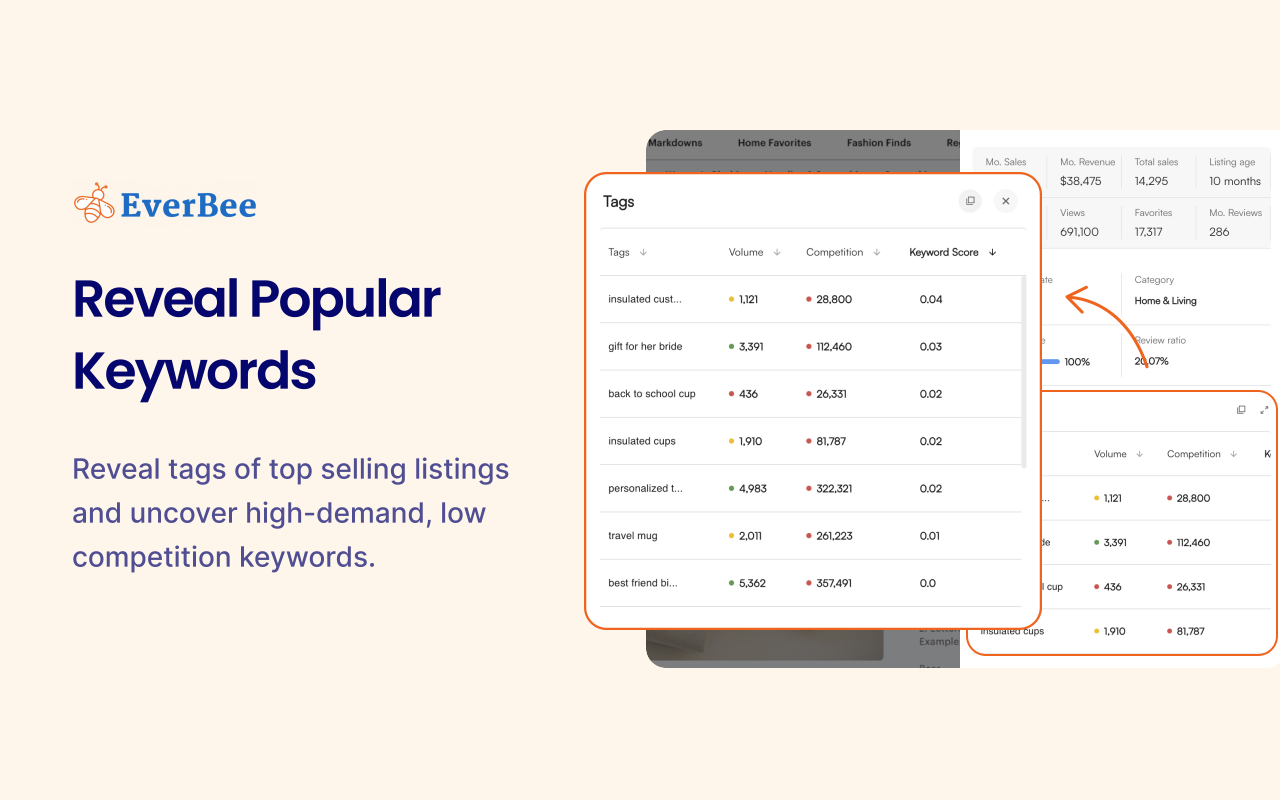 EverBee - Find Best Selling Products on Etsy - 截图 3