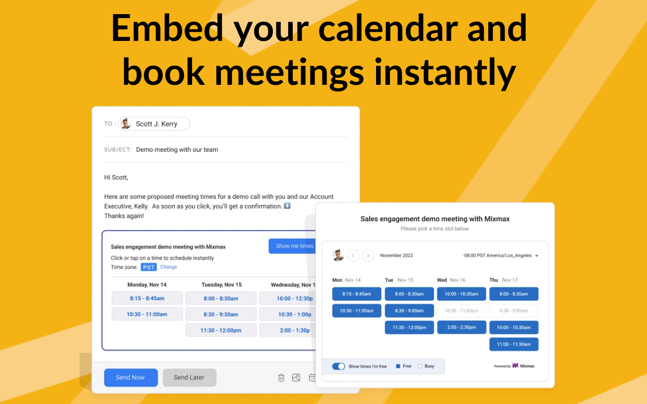 Mixmax: AI-Powered Sales Engagement, Email Tracking and Meeting Scheduling - 截图 5