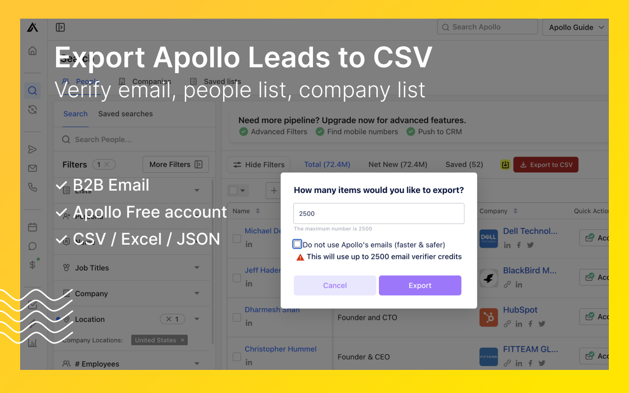 Apollo提取器 - 导出 Apollo 线索 - 截图 3