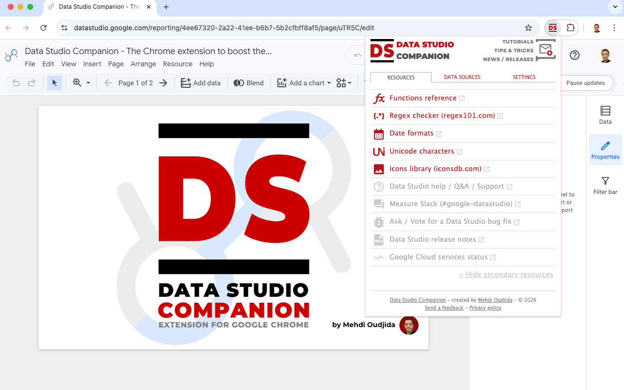 Data Studio Companion - 截图 2