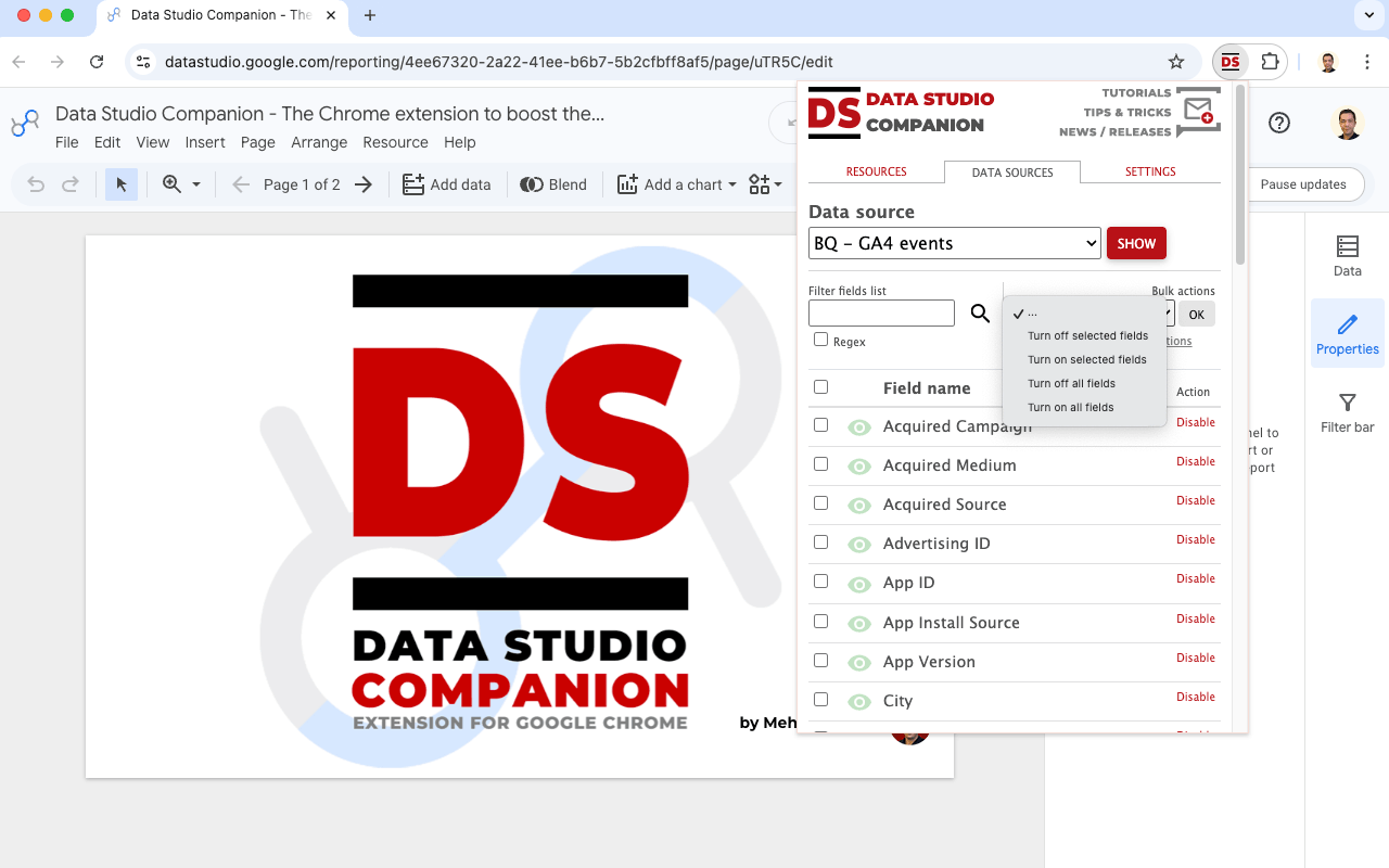 Data Studio Companion - 截图 3