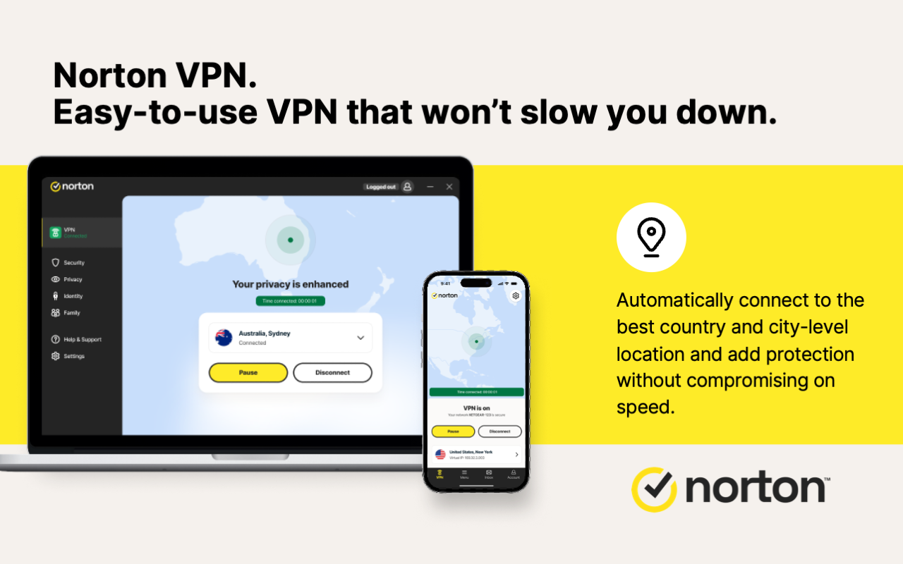 含广告拦截程序的 Norton - 截图 1