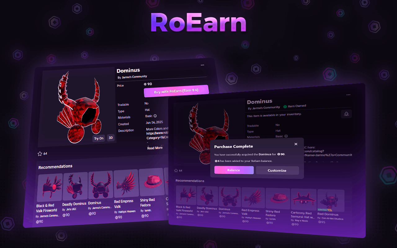 RoEarn: Roblox 购买返现 - 截图 5