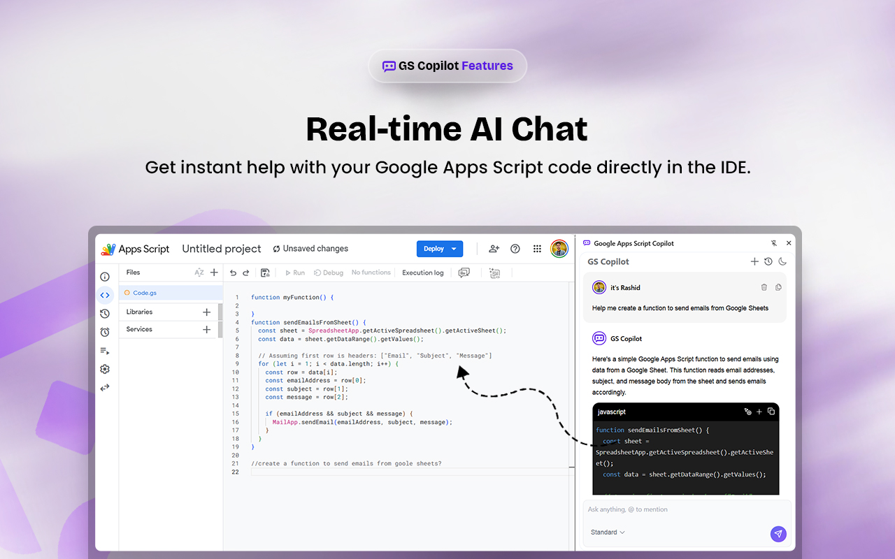 Google 应用脚本助手 - 截图 2