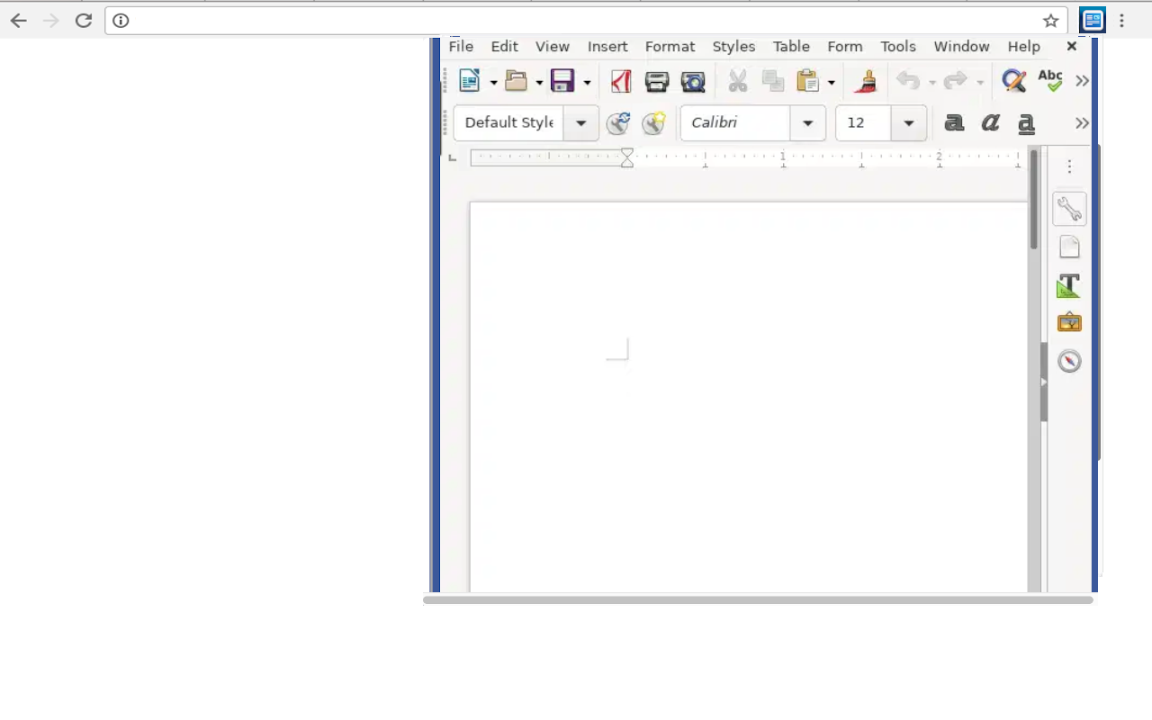 LibreOffice writer 在线 - 截图 3