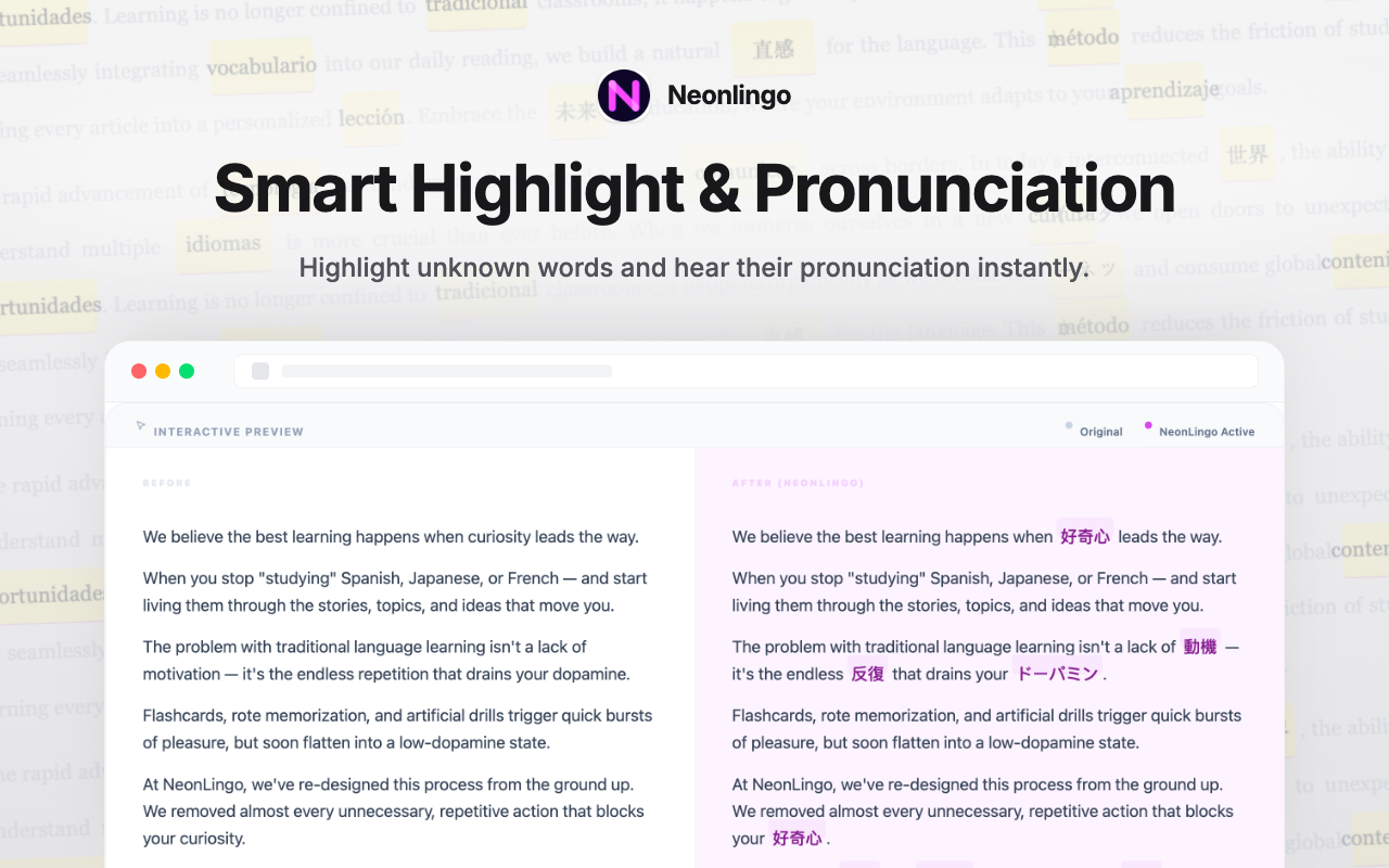 AI 外语学习、翻译、单词标记 - NeonLingo - 截图 4
