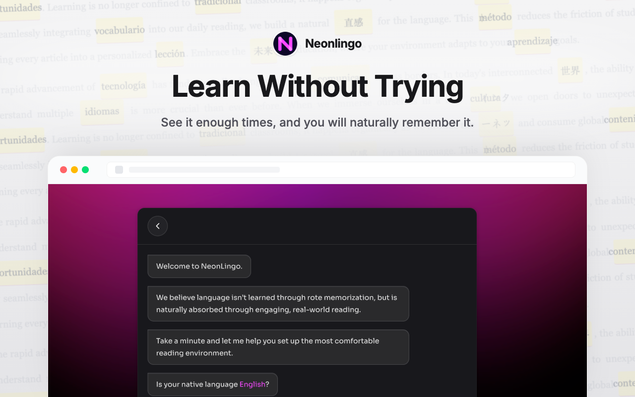 AI 外语学习、翻译、单词标记 - NeonLingo - 截图 5