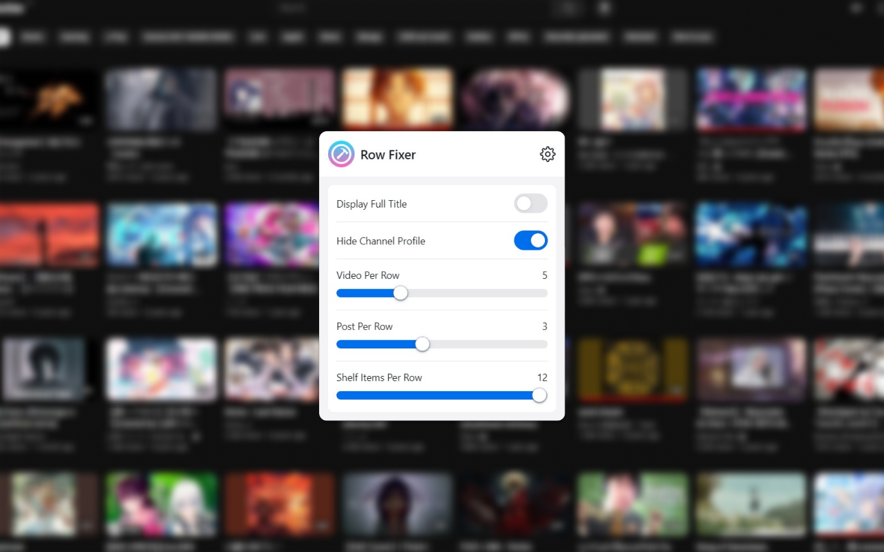 YouTube Row Fixer - 截图 2