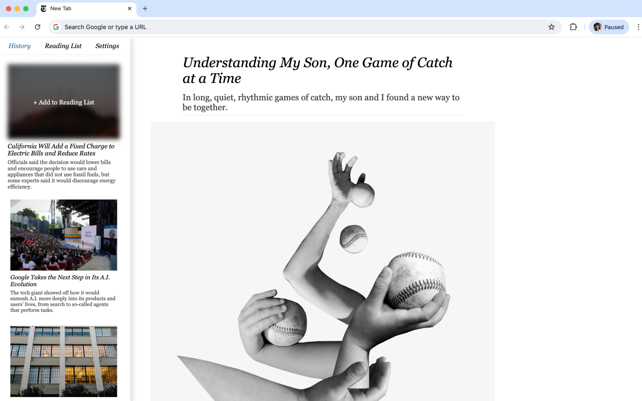 The New York Times Headlines New Tab - 截图 2