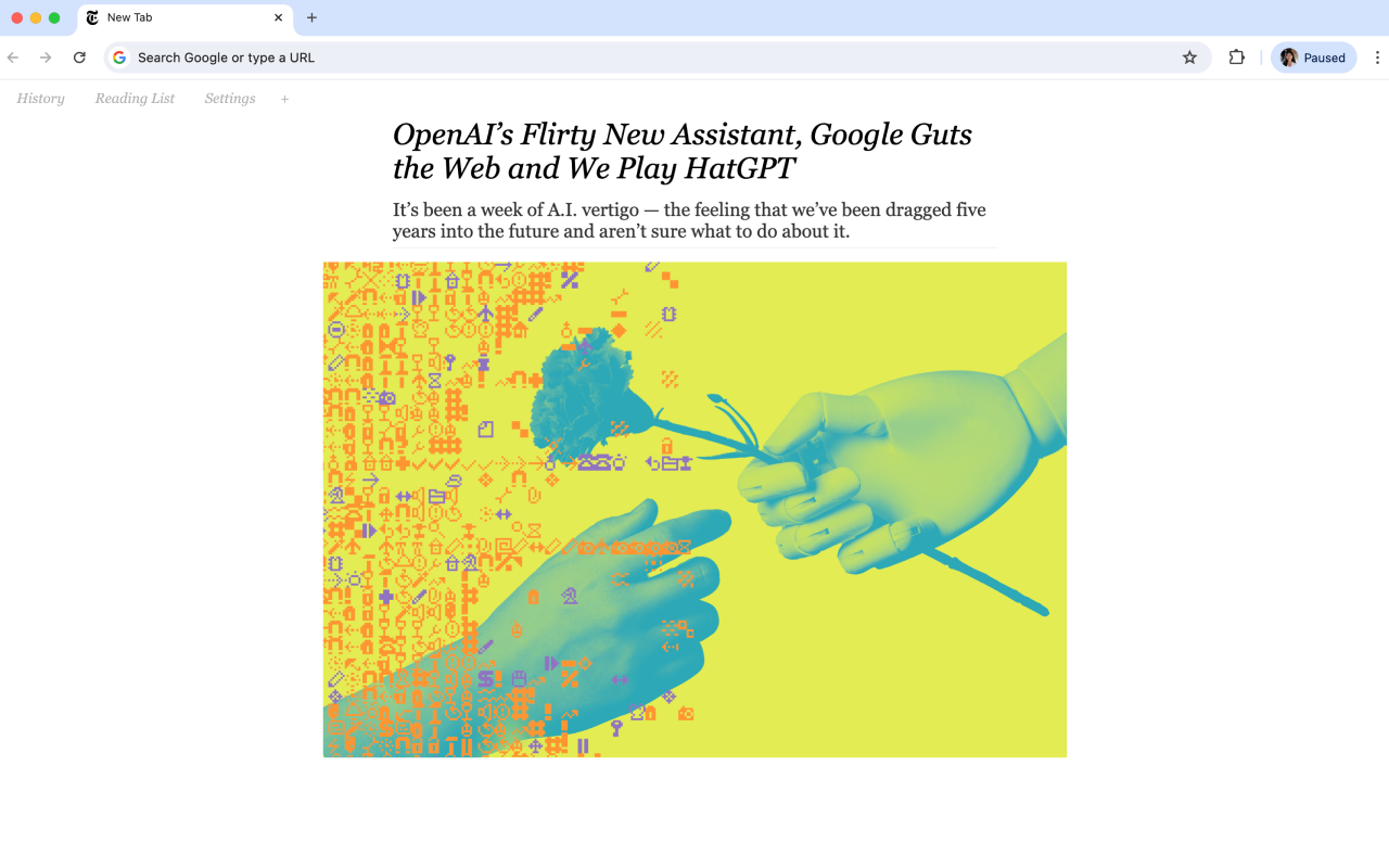 The New York Times Headlines New Tab - 截图 3