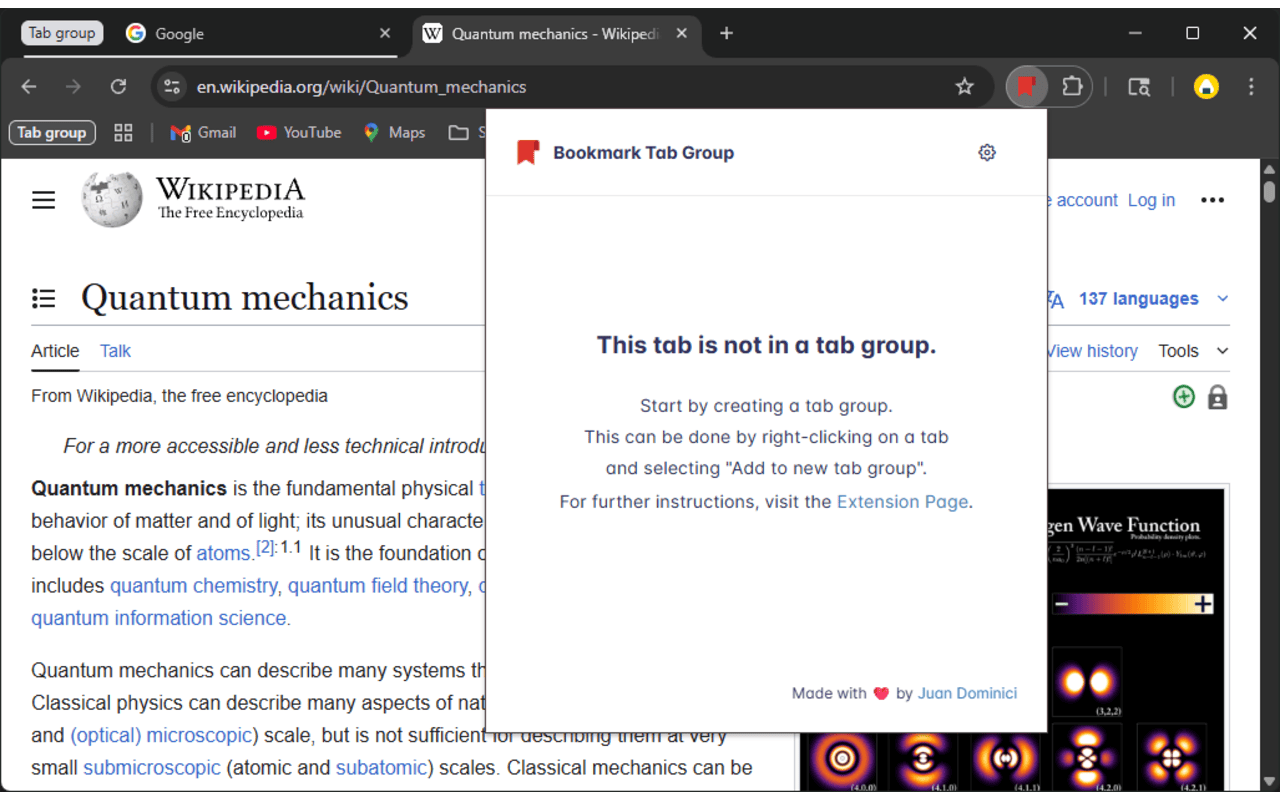 Bookmark Tab Group - 截图 1