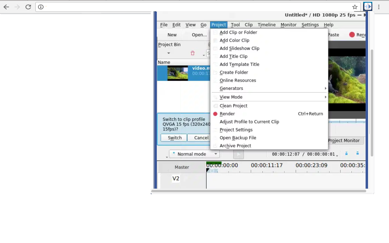 Kdenlive - 视频编辑器 - 截图 2