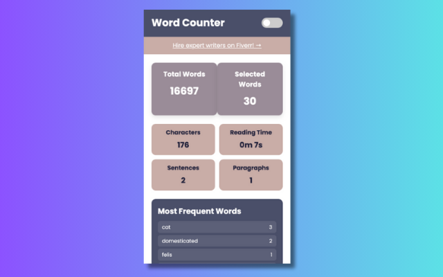 Webpage Word Counter - 截图 2