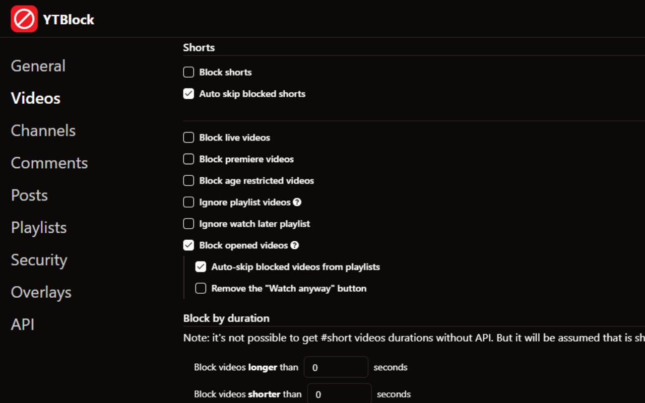 YTBlock - Block any content from YouTube™ - 截图 4
