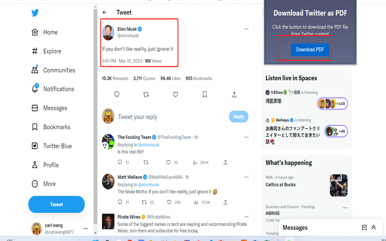 Twitter2PDF- Convert Twitter to PDF - 截图 2