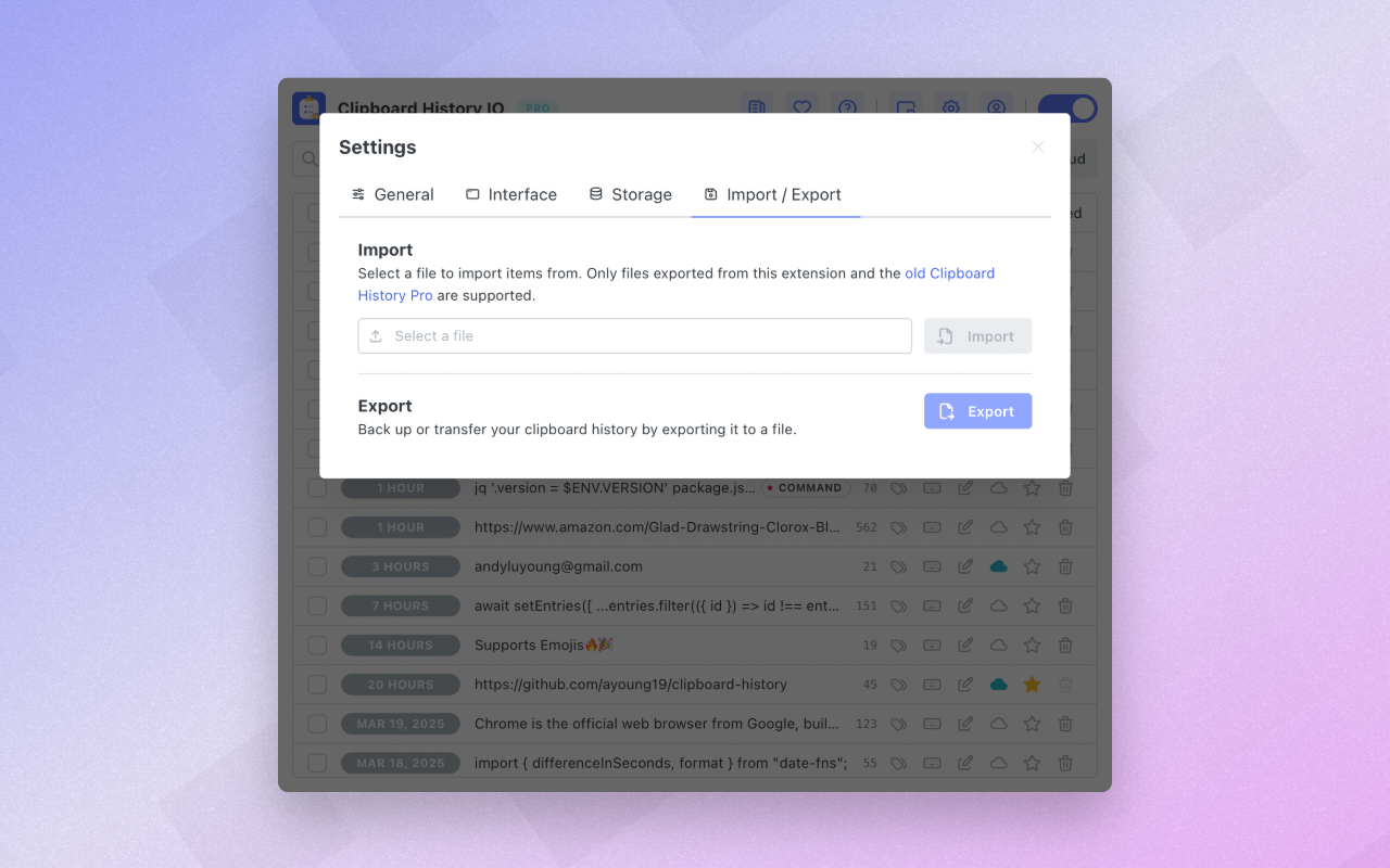 Clipboard History Manager - Secure, Fast, and Open Source - 截图 5