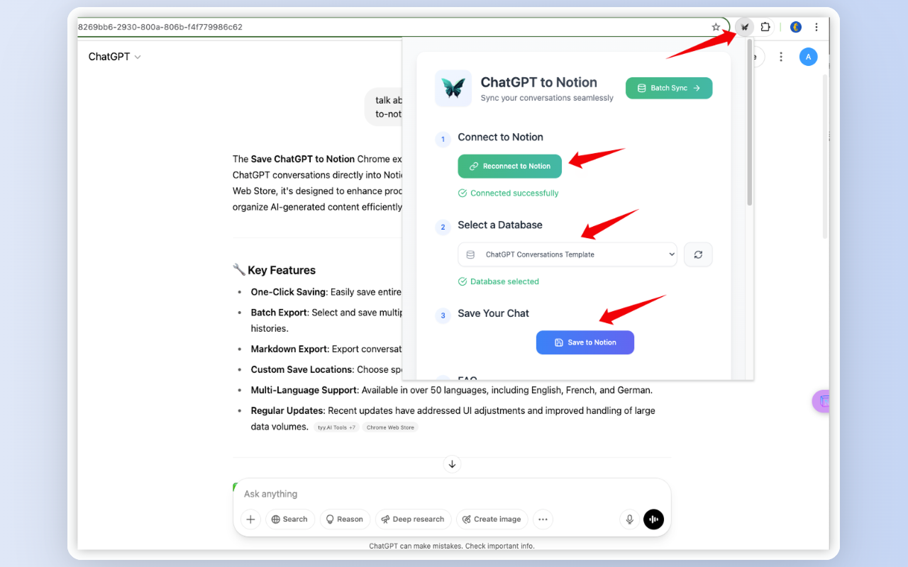 保存 ChatGPT 到 Notion - 截图 2