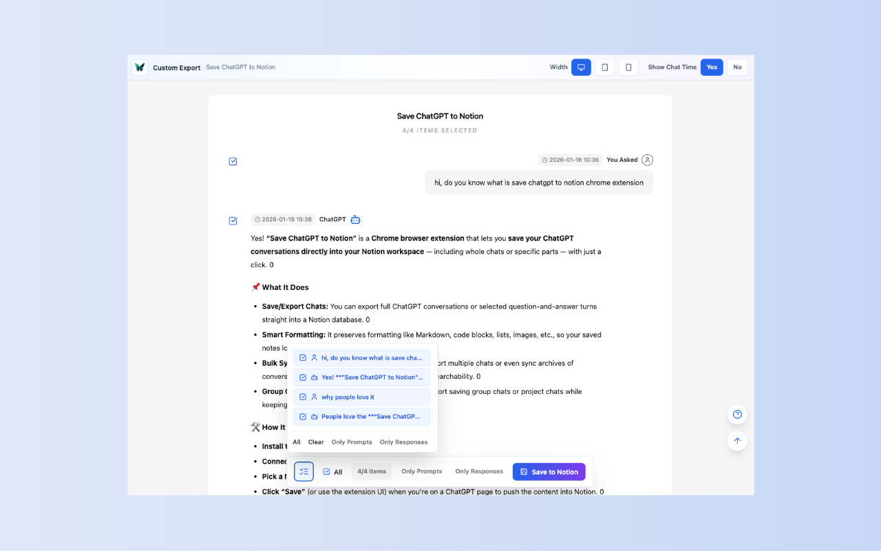 保存 ChatGPT 到 Notion - 截图 3