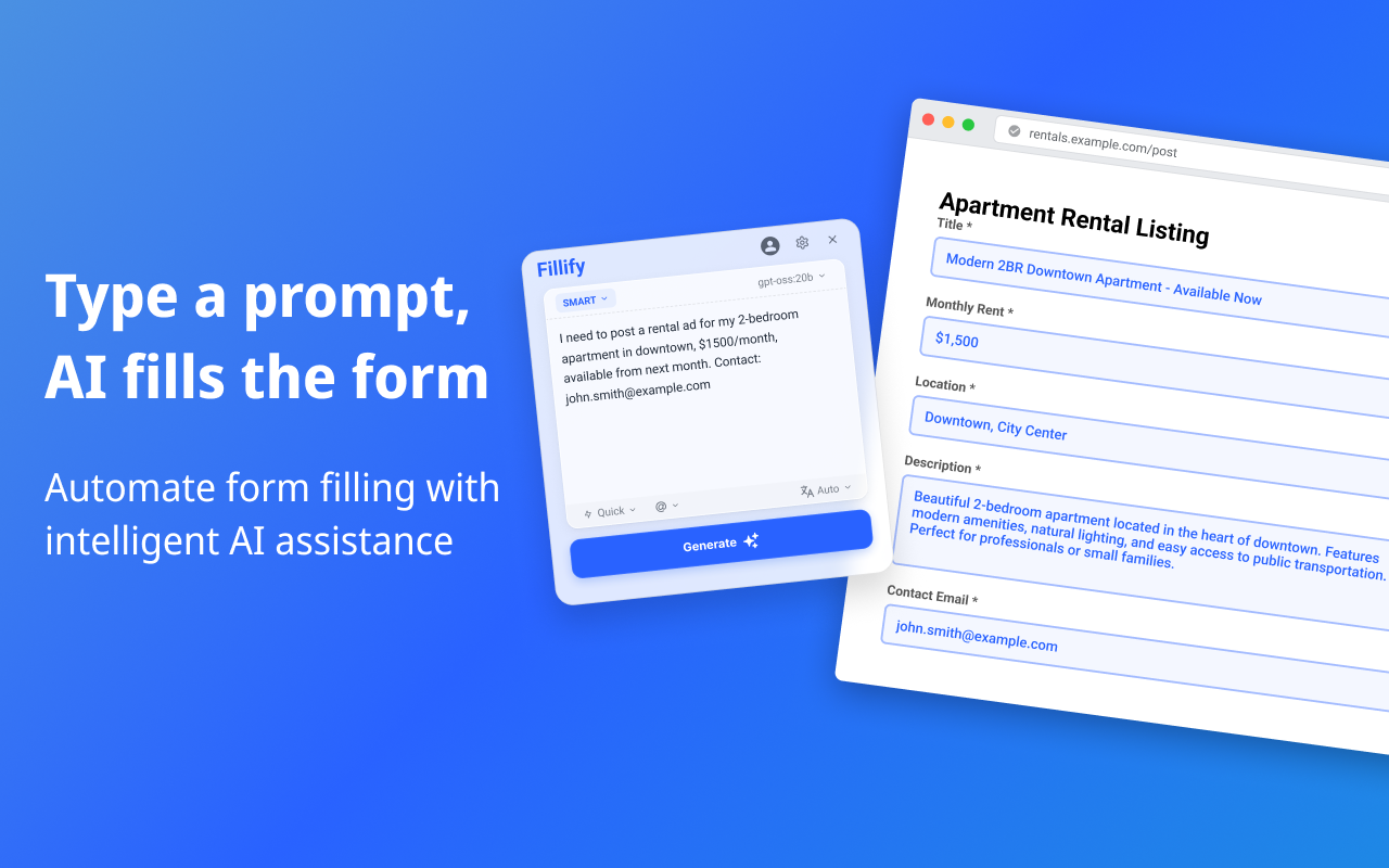 Fillify - AI 表单填写助手 - 截图 5