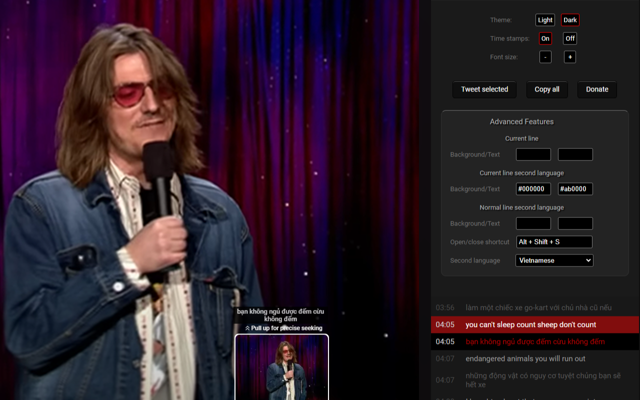 Seek Subtitles for YouTube - 截图 2