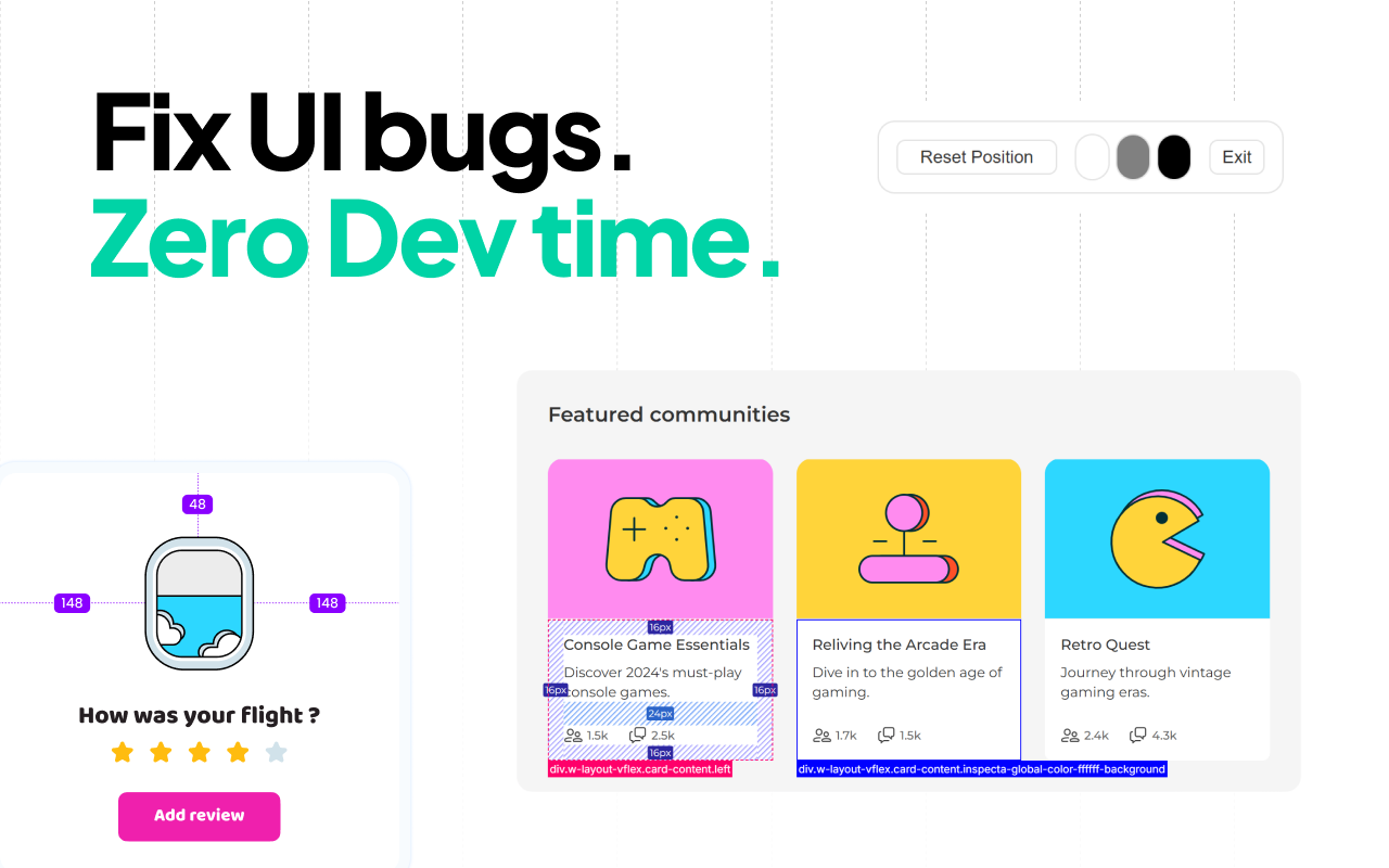 Inspecta - visual QA and CSS editor - 截图 2