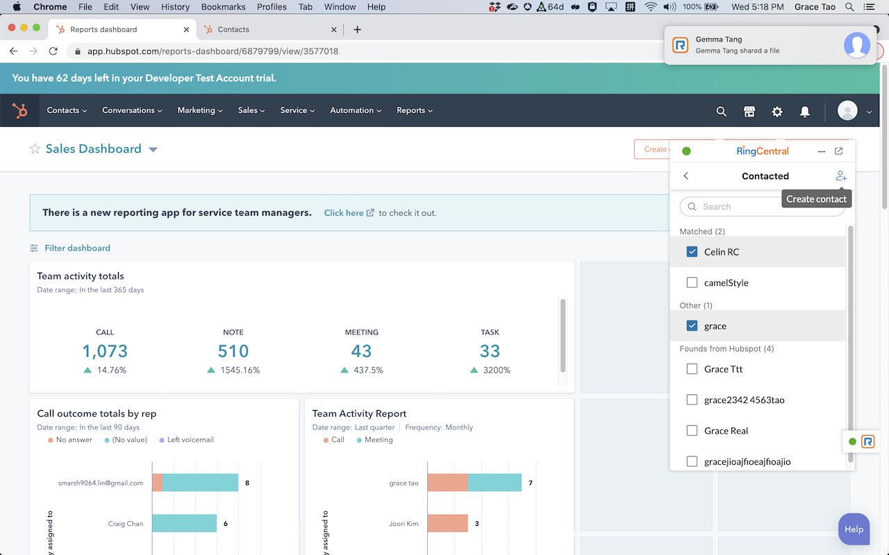 RingCentral for HubSpot - 截图 3
