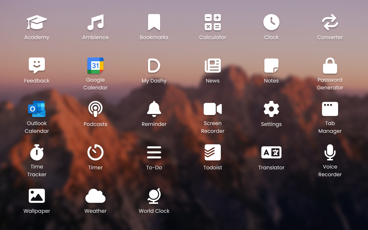 Dashy New Tab Dashboard and Side Panel - 截图 4