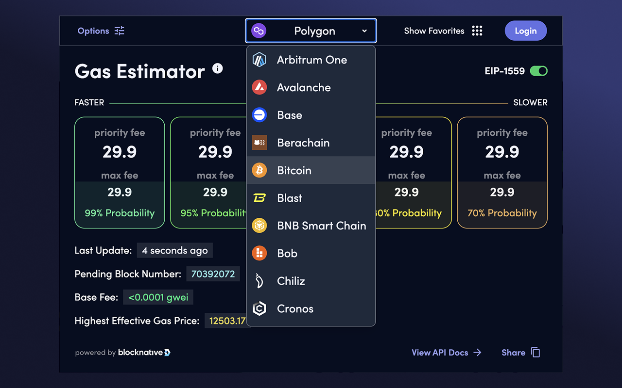 Blocknative Gas Fee Estimator for Ethereum, Base, Arbitrum, and More - 截图 4