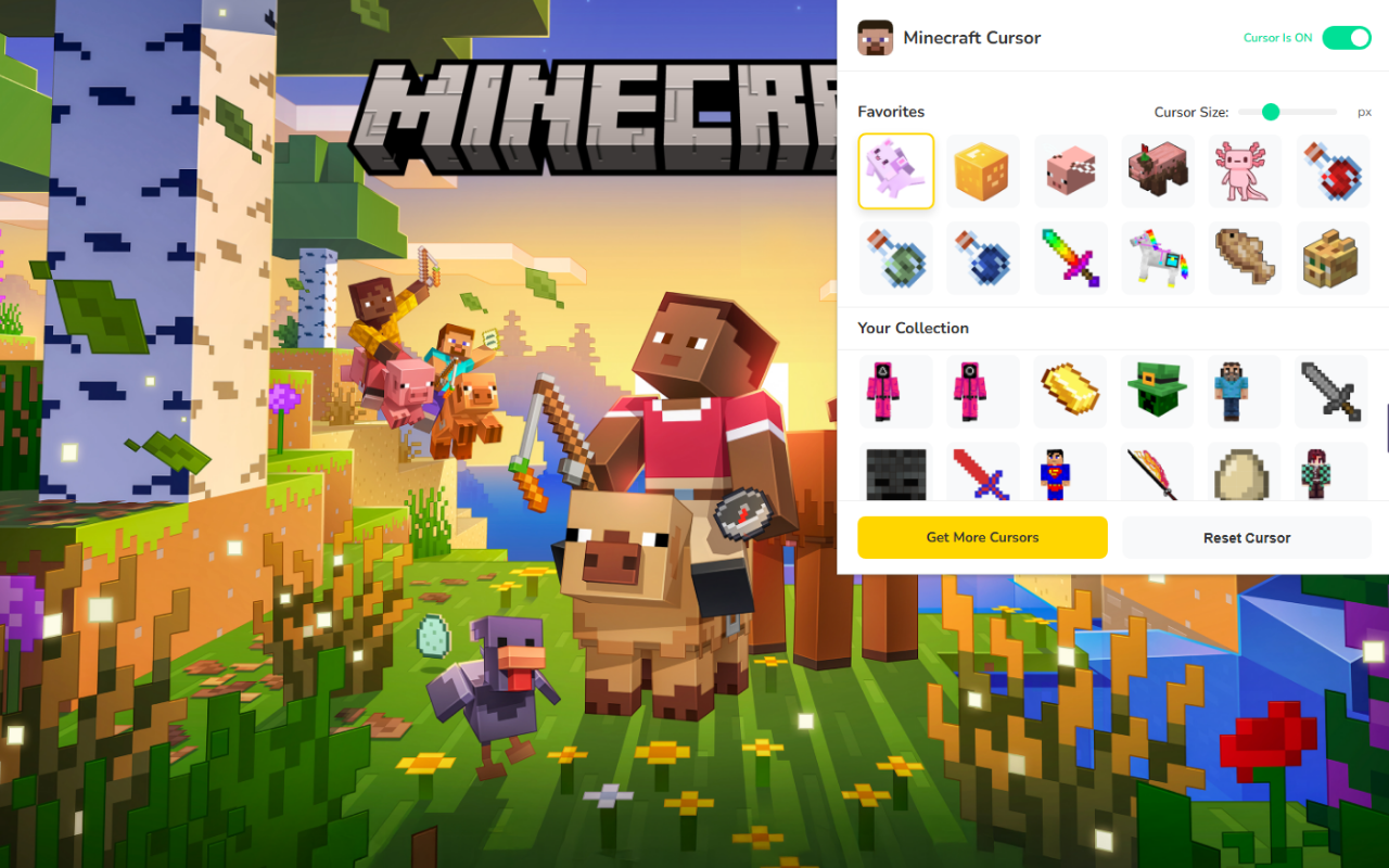 Minecraft Cursor ★ Custom Cursor for Chrome™ - 截图 2
