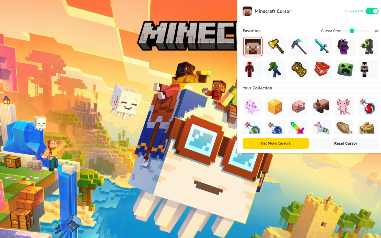Minecraft Cursor ★ Custom Cursor for Chrome™ - 截图 3
