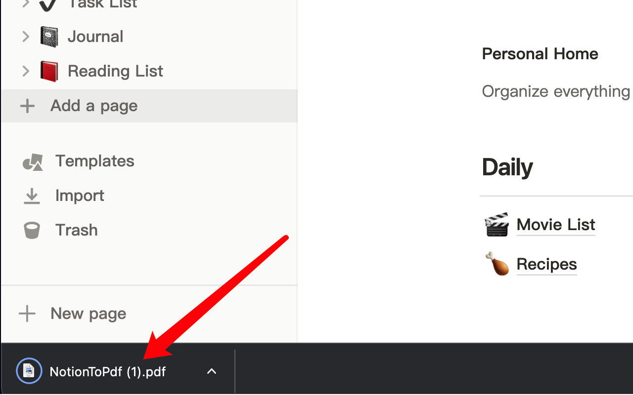 Notion to PDF - 截图 2