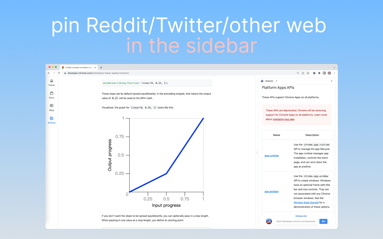Sidebar Tabs — Open Any Website (ChatGPT, Todoist, Notion) in Side Panel - 截图 3